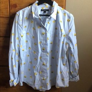 Banana republic lemon blouse